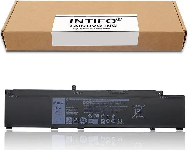 Alt view image 2 of 7 - INTIFO 68Wh MV07R Laptop Battery Compatible with Dell G3 15 3500 3590 3700 3790 G5 15 5500 5505 SE Series Notebook 72WGV 072WGV W5W19 0W5W19 JJRRD 0JJRRD 266J9 PN1VN M4GWP [15.2V 68Wh 4-Cell]