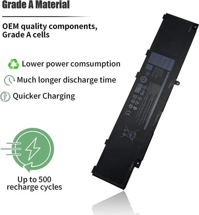 Alt view image 4 of 7 - INTIFO 68Wh MV07R Laptop Battery Compatible with Dell G3 15 3500 3590 3700 3790 G5 15 5500 5505 SE Series Notebook 72WGV 072WGV W5W19 0W5W19 JJRRD 0JJRRD 266J9 PN1VN M4GWP [15.2V 68Wh 4-Cell]