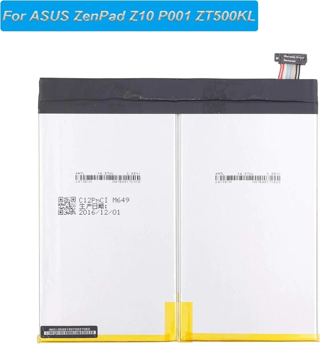 Alt view image 3 of 4 - Replacement Battery C12P1602 Compatible with ASUS ZenPad Z10 P001 ZT500KL 3S 10 Z500KL with Tools
