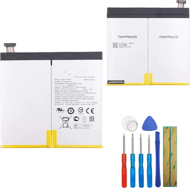 Main image of Replacement Battery C12P1602 Compatible with ASUS ZenPad Z10 P001 ZT500KL 3S 10 Z500KL with Tools