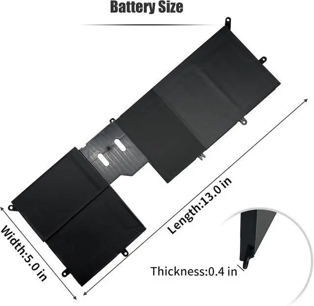 Alt view image 6 of 7 - 76Wh Y9M6F Laptop Battery Compatible with Dell Alienware M15 R2 P87F ALW15M-R4958W D4505B D4725B D4728W D4746W D4958W M17 R2 P41E R2-C7XD9 Series 08K84Y 0YM9KC [11.4V 76Wh 6-Cell]