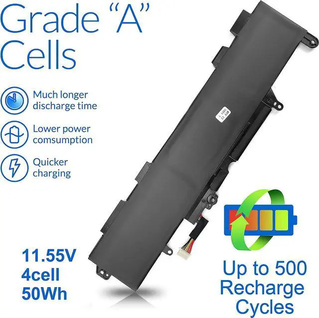 Alt view image 4 of 6 - FPRO SS03XL 933321-855 Battery for Hp EliteBook 840 G5 G6, 730 735 740 745 830 846 G5, ZBOOK 14U G6 HSN-I13C-4 HSN-113C-4 932823-421 933321-852 932823-1C1 HSTNN-LB8G HSTNN-IB8C SSO3XL