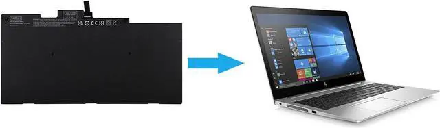 Alt view image 4 of 4 - Duotipa New TA03XL Laptop Battery Compatible with HP EliteBook 755 840 848 850 G4 ZBook 14u 15u G4 854108-850