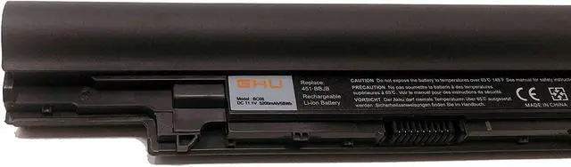 Alt view image 3 of 5 - GHU New Li-Ion Battery Replacement for YFDF9 YFOF9 Compatible for Dell Latitude 3340 3350 5MTD8 JR6XC HGJW8 3NG29 7WV3V H4PJP 11.1V 58 WH 6-Cell YF0F9 VDYR8 451-12176