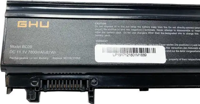 Alt view image 3 of 7 - GHU New Battery 11.1V 87WH Compatible with Dell Latitude E5540 E5440 VV0NF 0K8HC 1N9C0 CXF66 WGCW6 0M7T5F F49WX NVWGM N5YH9 VVONF VJXMC 7W6K0