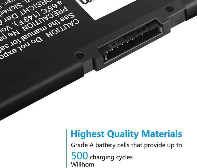 Alt view image 4 of 7 - Willhom WDX0R WDXOR Laptop Battery Replace 42Wh for Dell inspiron 17 5767/15 5000 7000 Series 5567 5565 5568 5570 5578 7560 7569 7570 7579/13 5368 5378 5379 7368 7378/14 7460 FC92N 3CRH3 T2JX4
