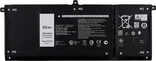 Main image of H5CKD 53Wh Laptop Battery Compatible with Dell Vostro 5300 5401 5501 Latitude 3410 3510