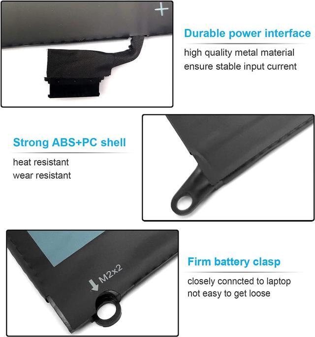 Alt view image 3 of 6 - 52Wh DXGH8 7.6V Battery for Dell XPS 13 9370 9380 Inspiron 13 7390 7391 2-in-1 5390 5391 14 7490 Latitude 3301 Vostro 13 5390 5391 G8VCF H754V 0H754V V48RM HK6N5 P82G P82G002 P113G P114G P115G 4 Cell