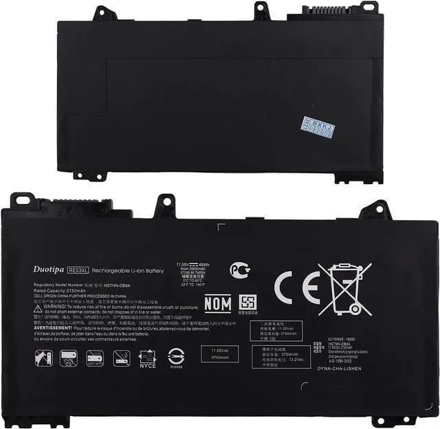 Main image of Duotipa New RE03XL Laptop Battery Compatible with HP ProBook 430 440 450 G6 zhan66 Pro 13 G2 HSTNN-OB1C