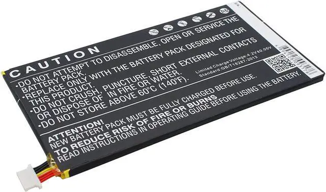 Alt view image 3 of 6 - Replacement Battery for Verizon Elipsis QMV7A 7in QMV7B MV7A QMV7A 8GB,fits Part No MLP3970125, 3.7V 4000mAh / 14.80Wh Li-Polymer