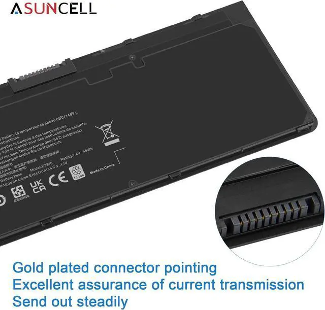 Alt view image 5 of 7 - ASUNCELL Laptop Battery Replacement for Dell Latitude 12 7000 Sereis E7240 E7250 Ultrabook, 45Wh 7.4V