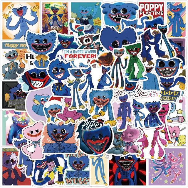 Poppy Playtime Huggy Wuggy Sticker, 50 Pcs