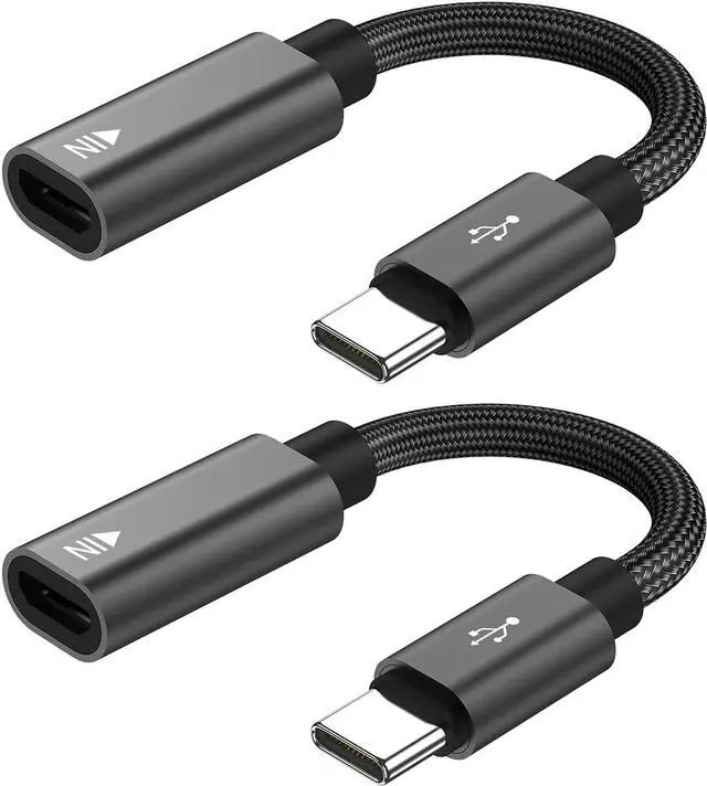 Main image of Micro USB to USB C Adapter,(2-Pack) Micro USB Female to USB Type C Male Convert Connector Fast Charging Compatible with Samsung Galaxy S21 S20 S10 S9 S8 Plus Note 10 9 8, LG V35 V30 G8 G7,Google,Moto