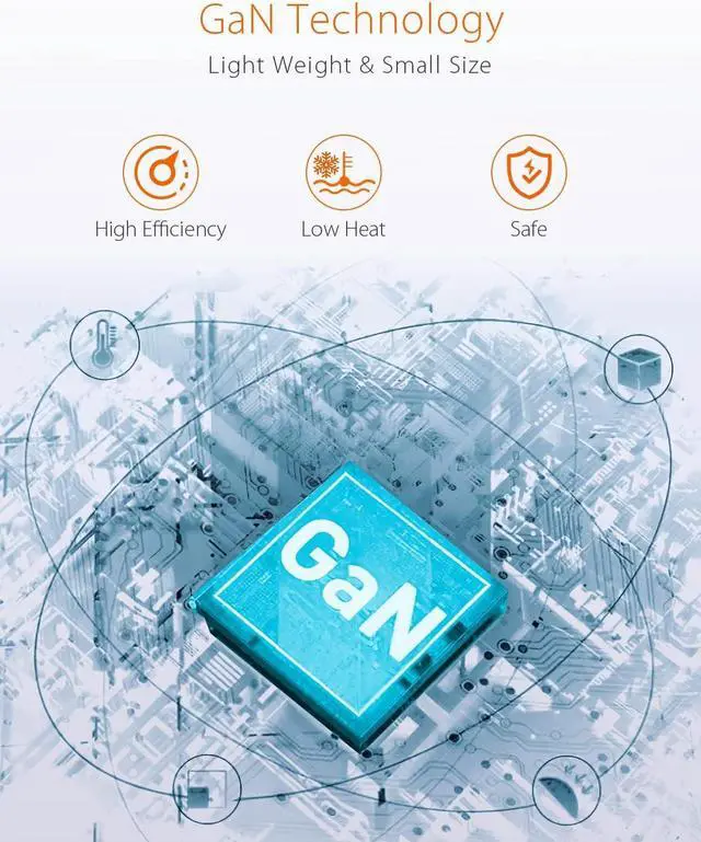 Alt view image 7 of 7 - 100W USB C GaN Wall Charger for Smart Phone 16/16 Plus /16 Pro/16 Pro Max Plug Foldable 4-Port PD USB-C Charger with Traveller Adapters use for Tablet Mac Book Laptops etc.