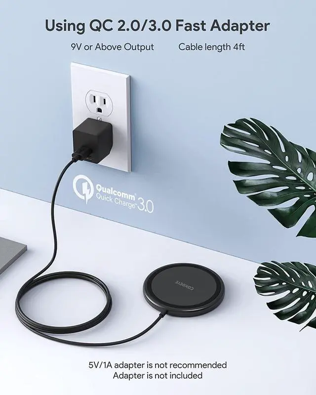 Alt view image 6 of 7 - Wireless Charger 15W Max Fast Wireless Charging Pad 2-Pack Compatible with iPhone16/16Plus/16Pro /16ProMax/iPhone15/15Pro/15Plus/14/13/12/ S24 /S24Ultra/S23Ultra/S22/S21  2