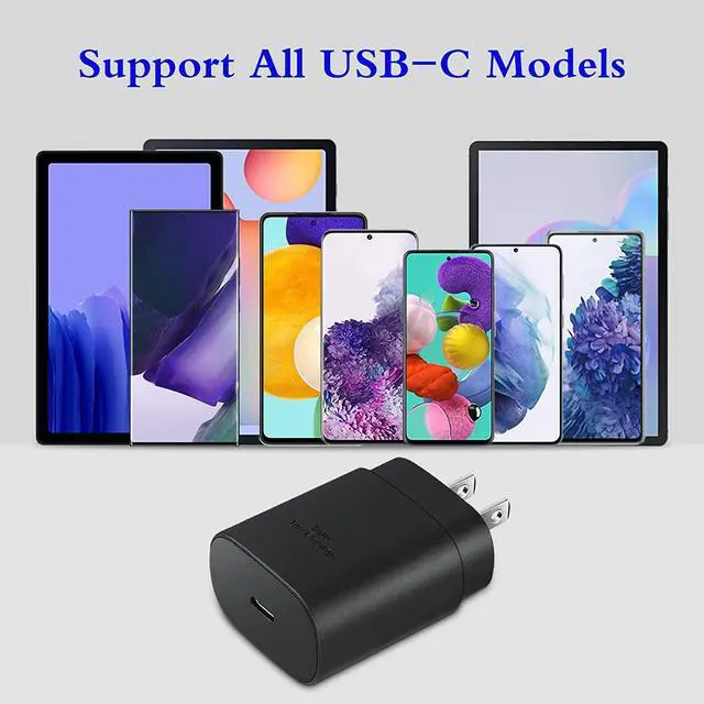 Alt view image 7 of 7 - Type C Charger, 2-Pack 25W Type C Super Fast Charging with 6ft Android Type C Phone Charger Cable Compatible with Galaxy S23 Ultra/S23+/S22/S21/S20/Phone 15/15 Plus/15 Pro Max