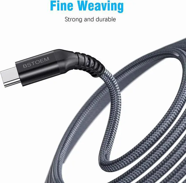 Alt view image 2 of 7 - USB A to USB C Cable 10 ft,Type C Charger Cord Fast Charging 10FT 2Pack,for Samsung Galaxy S10/S9/S8/s7/ Note/9/8 for Kindle Fire for iPhone 15/16 Series USBC Phone