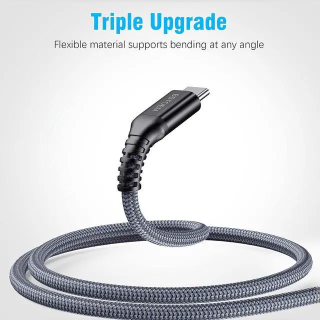 Alt view image 5 of 7 - USB A to USB C Cable 10 ft,Type C Charger Cord Fast Charging 10FT 2Pack,for Samsung Galaxy S10/S9/S8/s7/ Note/9/8 for Kindle Fire for iPhone 15/16 Series USBC Phone