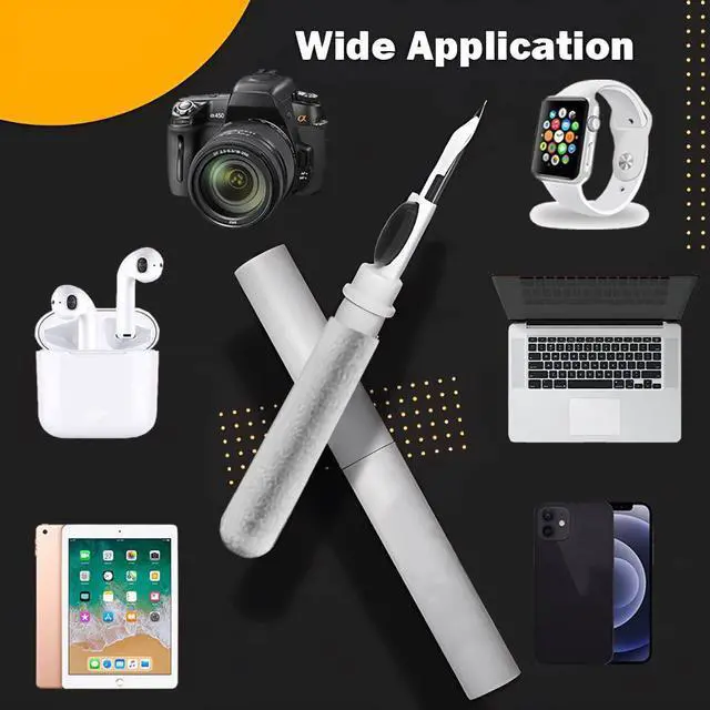 Alt view image 6 of 7 - Cleaner Kit for Airpods,Earbuds Cleaning kit for Airpods Pro 1 2 3, Multi-Function Cleaning Tool with Brush for Wireless Earphones Bluetooth Headphones Camera and iPhone(White)