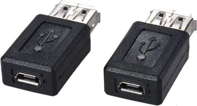 Alt view image 4 of 7 - 3-Pack USB 2.0 A Female to Micro USB Female Adapter Converter Connector Support Data Sync & Charging