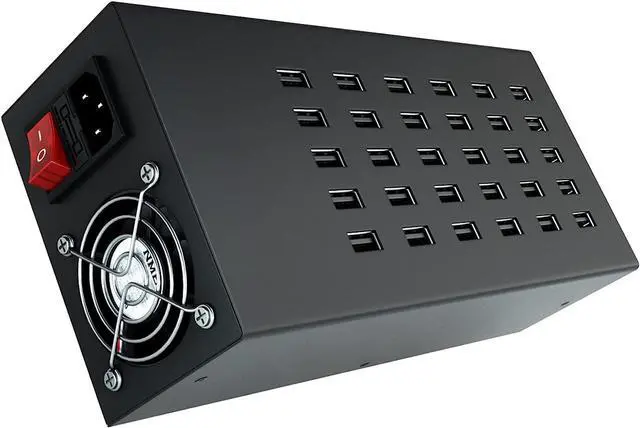 Main image of Charging Station for Multiple Devices, 30 Port 300W USB Charging Station, 30-in-1 USB Charging Hub, Multiple USB Charging Station for iPhone, iPad, Samsung, Tablets, and Other Electronics