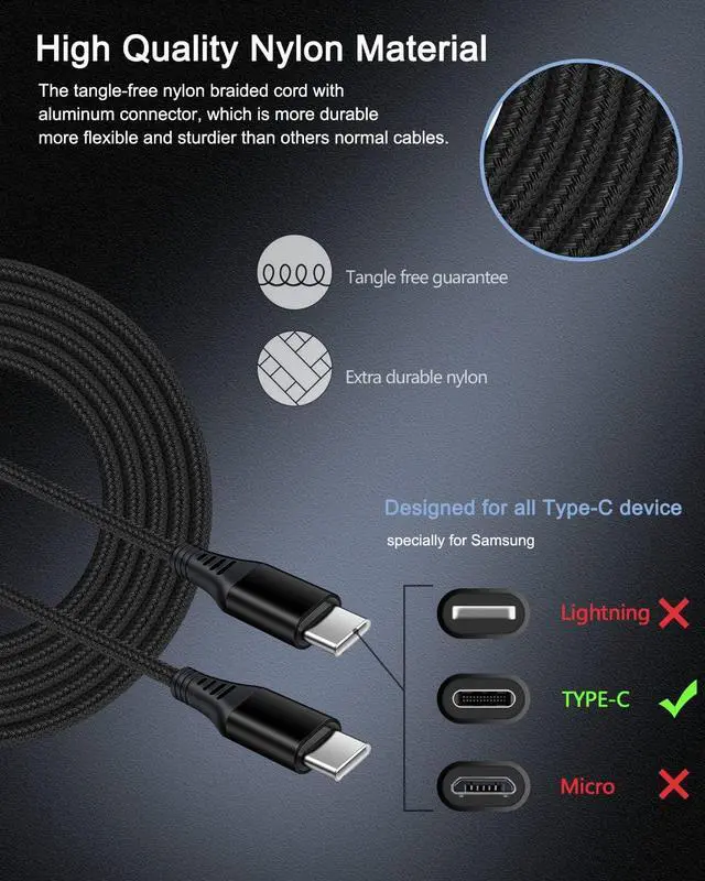 Alt view image 5 of 7 - 60w Super Fast USB C Car Charger for iPhone 16 15 Pro Max, 2 Car Lighter Adapter Pd C to C Cable Quick Charging Type C Cords Dual Port Usbc Cigarette Cargador Auto for Samsung S24 Ultra S23+ S22 S20