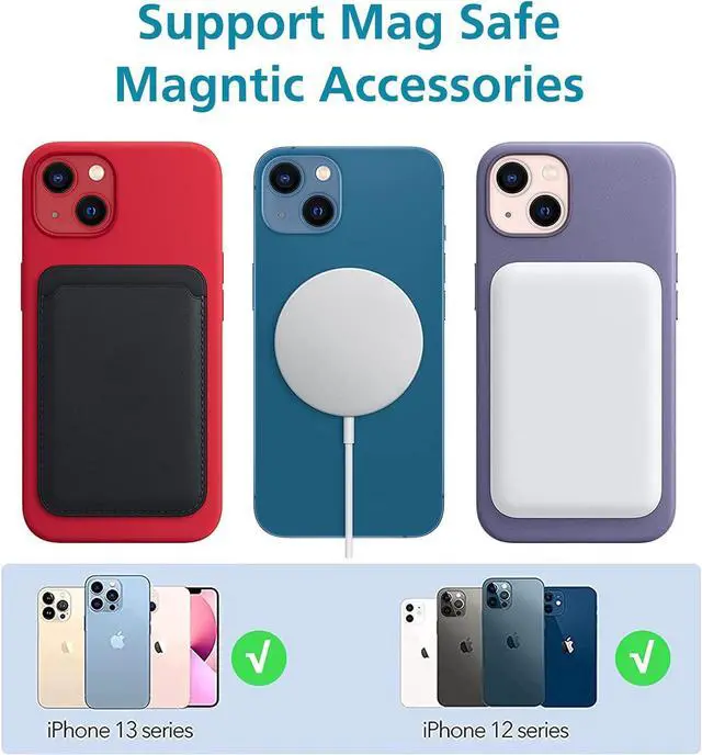Alt view image 4 of 7 - Universal Magnetic Ring, Magnetic Adapter Ring,Magnet Sticker Compatible with Magsafe Accessories & Wireless Charging for iPhone 15/14/13/12 Series, Galaxy S23/S22 Ultra and Phone Case,Black -2pcs