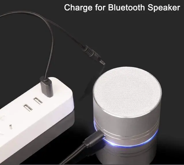 Alt view image 5 of 5 - 1x Micro USB 5pin to 3.5mm Audio Port Cable and USB-A Charge Cord for Bluetooth Speaker (Micro USB)