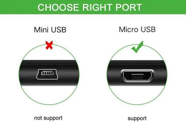 Alt view image 3 of 5 - 1x Micro USB 5pin to 3.5mm Audio Port Cable and USB-A Charge Cord for Bluetooth Speaker (Micro USB)