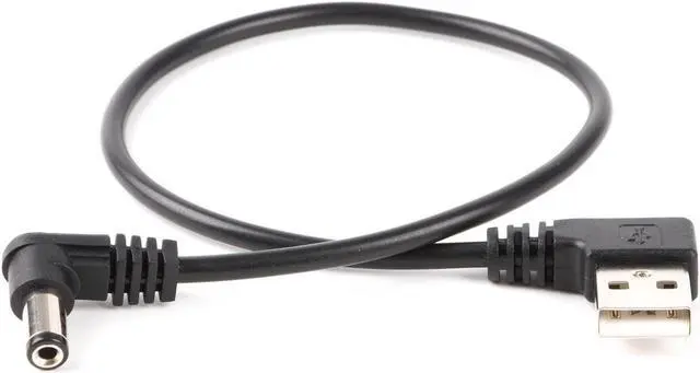 Main image of USB to Barrel Cable USB to 5.5mm/2.1mm Angled 5V DC Power Cable (Right Angled
