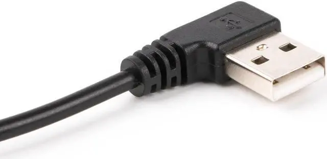 Alt view image 2 of 4 - USB to Barrel Cable USB to 5.5mm/2.1mm Angled 5V DC Power Cable (Right Angled