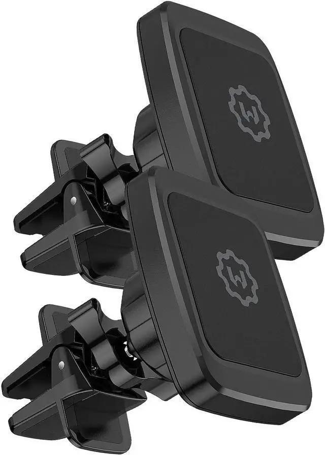 Main image of WixGear Magnetic Phone Car Mount, [2 Pack] Air Vent Car Phone Mount Holder, Phone Holder for Car with Twist-Lock Base, Compatible with All Smartphones