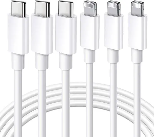 Main image of [MFi Certified] USB C to Lightning Cable 3Pack 10FT iPhone Fast Charger Cable Type C Charging Cord Compatible with iPhone 14 13 13 Pro Max 12 12 Pro Max 11 XS XR X 8 iPad White