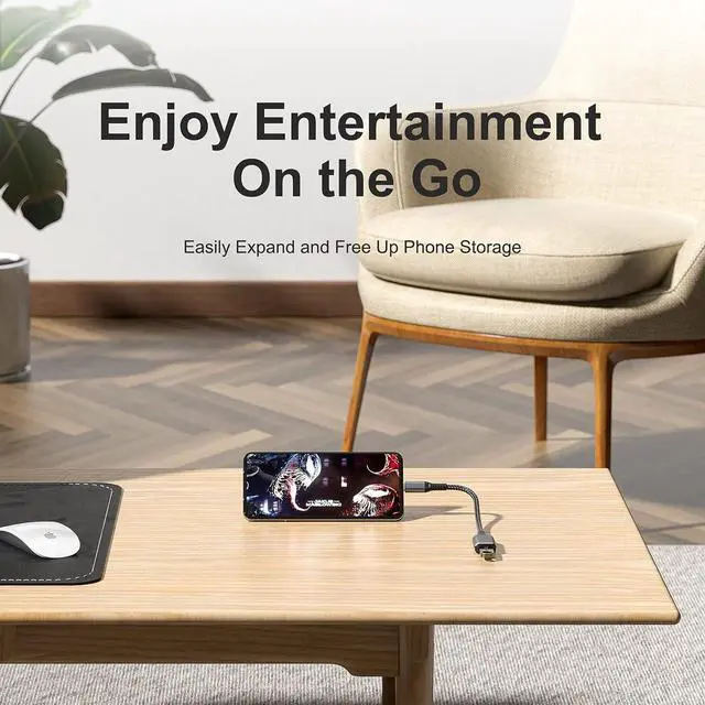Alt view image 6 of 7 - USB C to USB Adapter USB C Male to USB3.0 Female Cable Type c to USB Suitable for Cellphone Charging or OTG PC and Laptop 3.9 inch Sliver 2-PCS