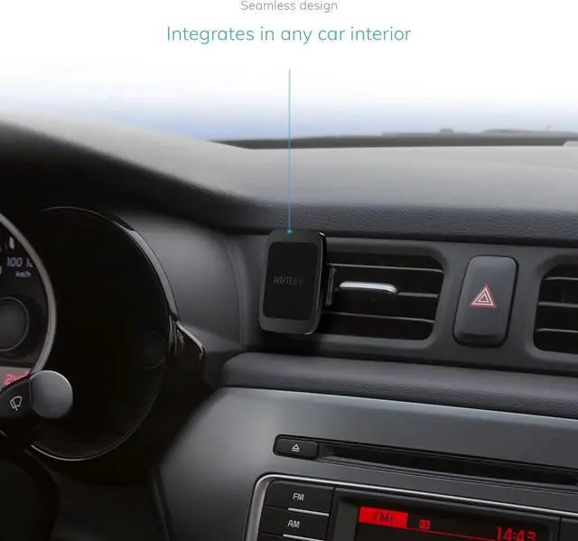 Alt view image 6 of 7 - WUTEKU Magnetic Cell Phone Vent Holder Kit for Car - Works on All Vehicles, Phones and Tablets - Best Vent Mount - Compatible with iPhone XR, XS, 8, 7 and Galaxy S9, S8 by Pro Driver