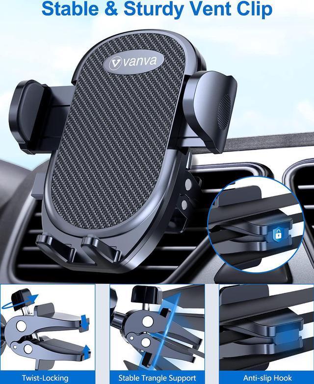 Alt view image 3 of 7 - Universal Air Vent Car Mount [ Big Phones & Thick Case Friendly ] Cell Phone Holder for Car Hands Free Clamp Cradle Vehicle fit for All  (B1)