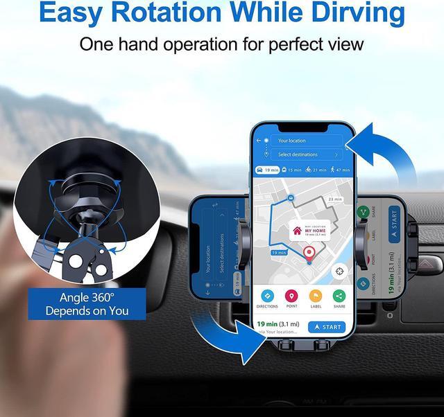 Alt view image 5 of 7 - Universal Air Vent Car Mount [ Big Phones & Thick Case Friendly ] Cell Phone Holder for Car Hands Free Clamp Cradle Vehicle fit for All  (B1)