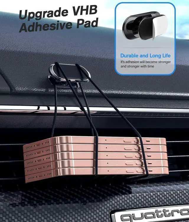 Alt view image 3 of 7 - Magnetic Phone Holder for Car[2 Pack] Phone Holders for Your car [Upgrade Magnet] -360 Rotation Car Magnet Phone Mount Compatible with All Cell Phone