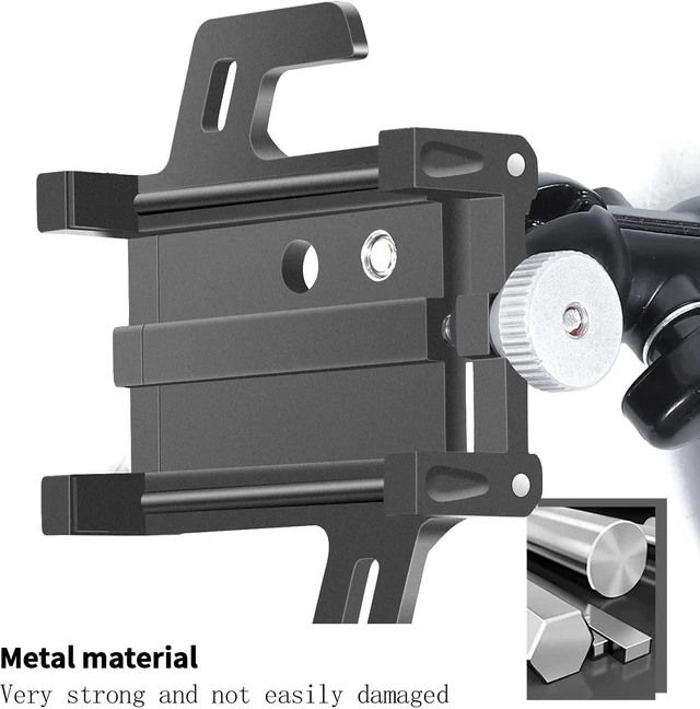 Alt view image 2 of 7 - for JL A Pillar Grab Handle Cell Phone Holder Adjustable Anti-Shake Stabilizer Phone Mount for 2018-2021 Jeep Wrangler JL JLU & Gladiator JT