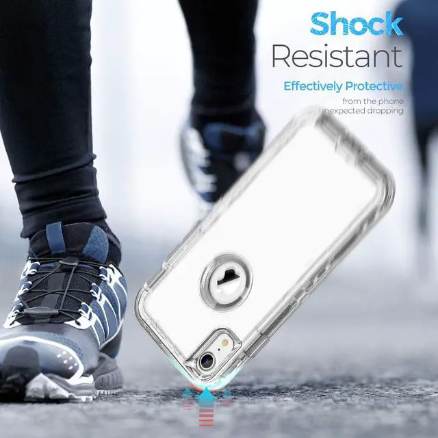 Alt view image 5 of 7 - Case Compatible with iPhone XR Case Heavy Duty Shockproof Anti-Fall Clear case