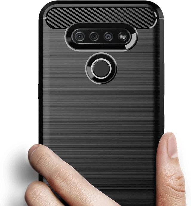 Alt view image 3 of 7 - for LG K51 Case LG Reflect Case LG Q51 Case Shock-Absorption Flexible TPU Rubber Protective Cell Phone Cover for LG K51(Black)