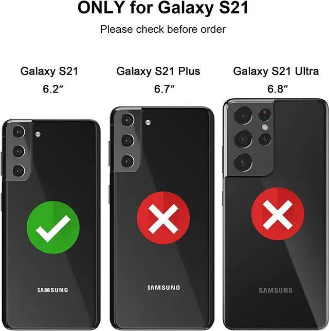 Alt view image 2 of 7 - for Samsung S21 Case, Galaxy S21 Case Credit Card IDs Cash Holder Shell Wallet Case Slide Cover Dual Layer Hard PC Soft Rubber Cover Phone Case for Samsung Galaxy S21 5G 6.2'' 2021 Purple