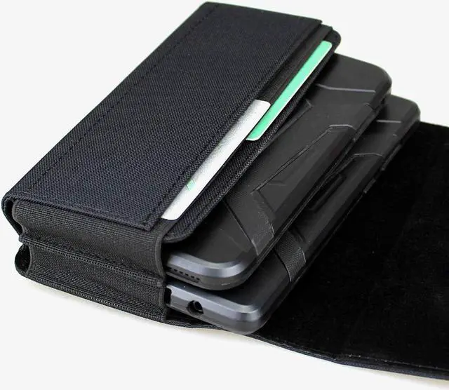 Alt view image 6 of 7 - Dual Phone Holster Pouch Case for 2 Phones, Double Decker Belt Clip Case for iPhone 15 Pro Max 15 Plus 14 Pro Max 14 Plus 13 Pro Max 12 Pro Max 11 Pro Max 8 Plus Samusng Galaxy S24 Ultra S24+
