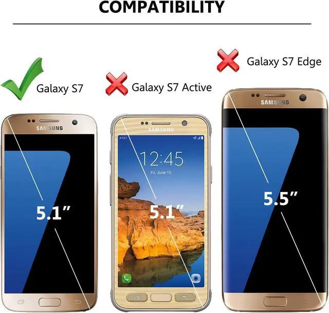 Alt view image 7 of 7 - Galaxy S7 Case, Jeylly [3 Color] Slim Hybrid Impact Rugged Soft TPU & Hard PC Bumper Shockproof Protective Anti-Slip Case Cover Shell for Samsung Galaxy S7 S VII G930 GS7 - Blue