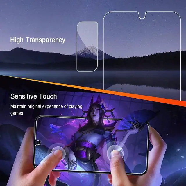 Alt view image 6 of 6 - [3+2 Pack] Screen Protector for Samsung Galaxy S22 Plus/S22+Plus 5G, Tempered Glass Galaxy S22 Plus Screen Protector + 2 Pack Camera Lens Protector -[Fingerprint Unlock][Easy Installation Frame]