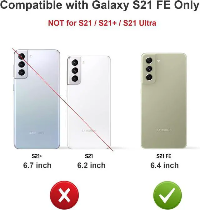 Alt view image 2 of 7 - Compatible with Samsung Galaxy S21 FE 5G Case, Smooth Soft Liquid Silicone Case, Gel Rubber Shockproof Full Body Protective Phone Cover for Samsung S21 FE (Lavender Purple)