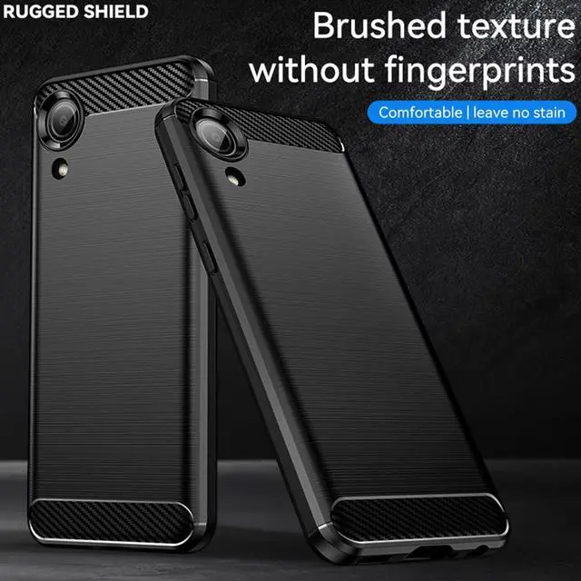 Alt view image 7 of 7 - Osophter for Galaxy A03 Core Case,Samsung A03 Core Case with 2pcs Screen Protector Shock-Absorption Flexible TPU Rubber Protective Cell Phone Cover for Samsung Galaxy A03 Core(Black)