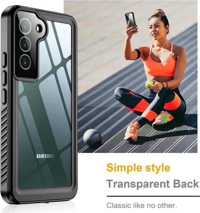 Alt view image 6 of 6 - for Samsung Galaxy S22 Case,Waterproof Samsung S22 Case with Built-in Screen Protector Shockproof Dustproof Heavy Duty Full Body Protective Case for Samsung Galaxy S22 5G 6.1'',Black
