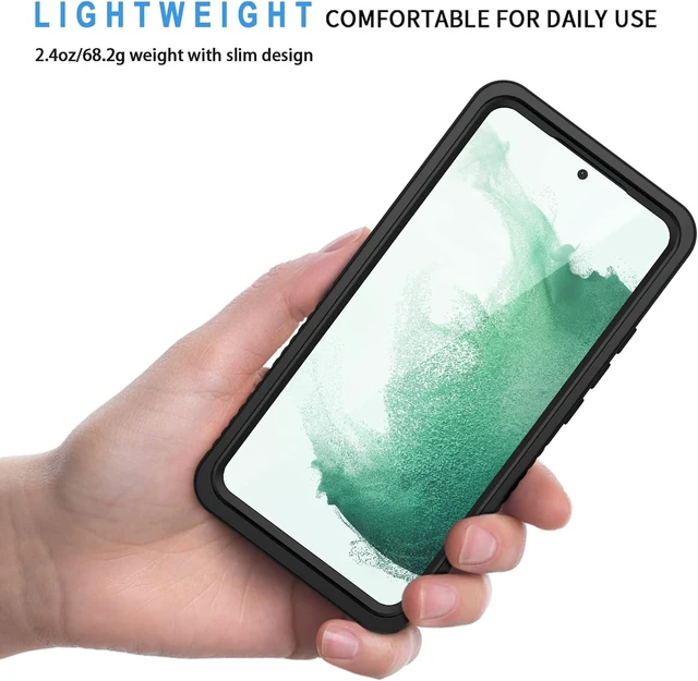 Alt view image 2 of 6 - for Galaxy S22+ Plus Case IP68 Waterproof Dustproof Case with Built-in Screen Protector Heavy Duty Full Body Protective Phone Case for S22 Plus 5G Black/Clear