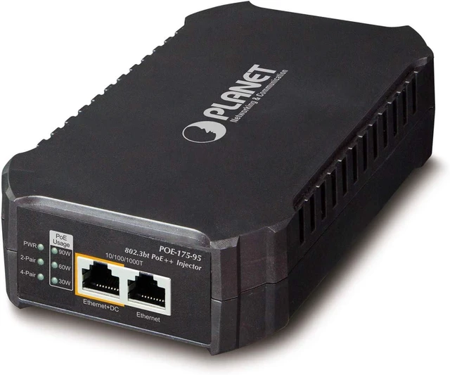 Main image of Planet POE-175-95 Single-Port 10/100/1000Mbps 802.3bt PoE++ Injector (95 Watts, Internal PWR)